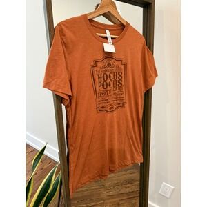 Bella Canvas Hocus Pocus Sanderson Sisters Apothecary Graphic Tee Orange Size M